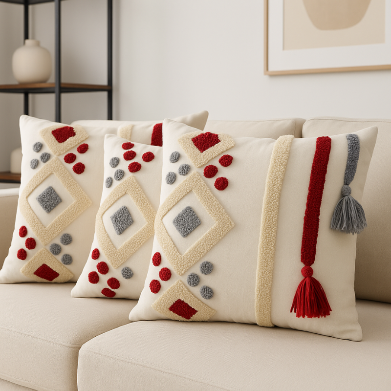 Housses-De Coussins  45cm & 45cm